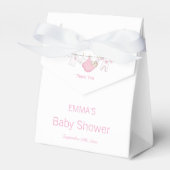 Schattigee Roze illustratie Baby shower Dank U Bedankdoosjes (Voorkant Zijde)