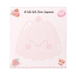 Schattigee Roze Jelly Desserts Notitieblok
