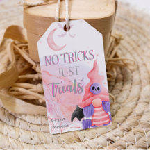 Schattigee roze kabouter Halloween trick or treat 