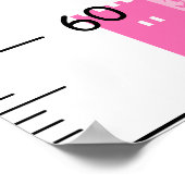 Schattigee Roze Kasteel Groeigrafiek Poster (Hoek)