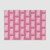 Schattigee Roze Kat Gelukkige Verjaardag Tissuepapier (Voorkant)