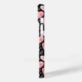 Schattigee roze kawaii harten iPhone / iPad case (Achterkant / Links)