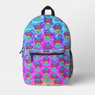 Schattigee Roze kawaii Ufo Bedrukte Rugzak