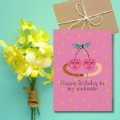 Schattigee Roze Kersen & Hart Foto, Romantische ve Kaart