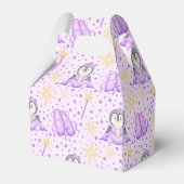 Schattigee Roze Kerst Sugarplum Penguin Bedankdoosjes (Achterkant)