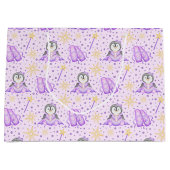 Schattigee Roze Kerst Sugarplum Penguin Groot Cadeauzakje (Voorkant)