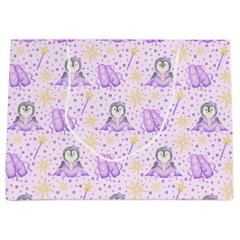 Schattigee Roze Kerst Sugarplum Penguin Groot Cadeauzakje