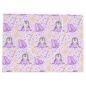 Schattigee Roze Kerst Sugarplum Penguin Groot Cadeauzakje (Achterkant)