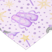 Schattigee Roze Kerst Sugarplum Penguin Tafelkleed (Gekanteld)