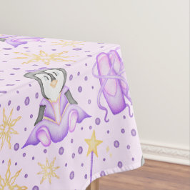 Schattigee Roze Kerst Sugarplum Penguin Tafelkleed