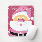 Schattigee roze kerstvakantie muismat (Met muis)