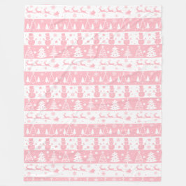 Schattigee roze kerstwinter fleece deken