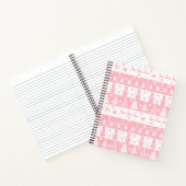 Schattigee roze kerstwinter notitieboek (Binnen)