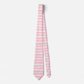 Schattigee roze kerstwinter stropdas (Voorkant)