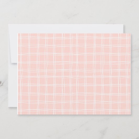 Schattigee roze kind sluimer partij verjaardagsuit kaart (Achterkant)