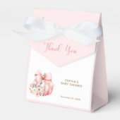 Schattigee Roze Kleine Pompoenen Baby shower Dank  Bedankdoosjes (Voorkant Zijde)