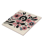 Schattigee roze kleur pop tegeltje (Zijkant)
