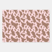 Schattigee Roze Koe Print Land Inpakpapier Vel (Voorkant 3)