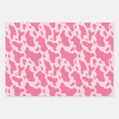 Schattigee Roze Koe Print Land Inpakpapier Vel (Voorkant 2)