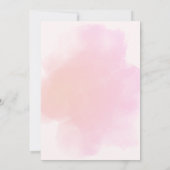 Schattigee roze konijn konijn meisje verjaardag kaart (Achterkant)