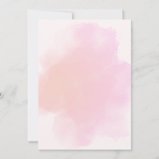 Schattigee roze konijn konijn meisje verjaardag kaart (Achterkant)