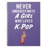 Schattigee Roze Kpop Gifts Meisje Kawaii Korea Pop Notitieboek (Voorkant)