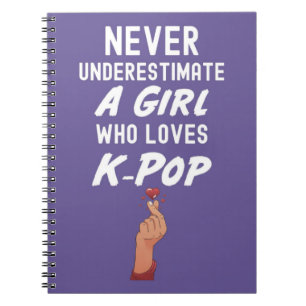 Schattigee Roze Kpop Gifts Meisje Kawaii Korea Pop Notitieboek