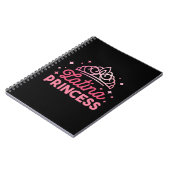 Schattigee roze Latina Princess Crown Notitieboek (Linkerzijde)