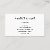 Schattigee Roze luiaard Rijden een auto Visitekaartje (Achterkant)