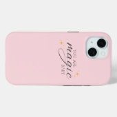Schattigee roze magische bevestiging Case-Mate iPhone case (Achterkant (horizontaal))