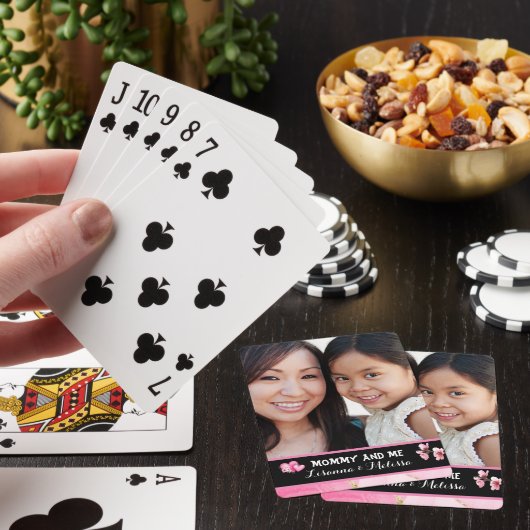 Schattigee Roze Mama En Mij  Naam Pokerkaarten (Insitu)