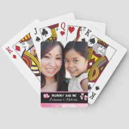 Schattigee Roze Mama En Mij  Naam Pokerkaarten