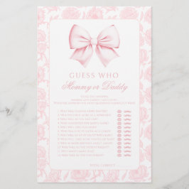 Schattigee Roze Mama of Daddy Baby Meisje Douche S