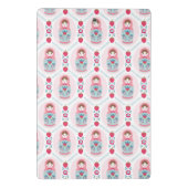 Schattigee Roze Matryoshka Nesting Doll Mini Klembord (Achterkant)