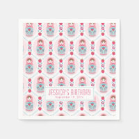 Schattigee Roze Matryoshka Nesting Doll
