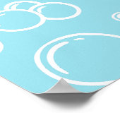 Schattigee Roze Meisjes Axolotl Verjaardagsfeest Poster (Hoek)