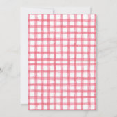 Schattigee Roze Meisjes Elke Leeftijd Picnic Verja Kaart (Achterkant)