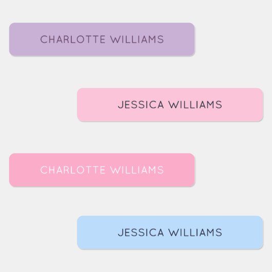 Schattigee Roze Meisjes Terug naar School Waterdic Labels (Groep)