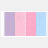 Schattigee Roze Meisjes Terug naar School Waterdic Labels (Vel)