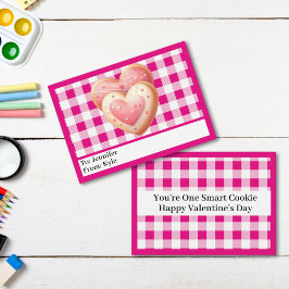 Schattigee Roze Mini Classroom Valentijnsdag Notitiekaartje