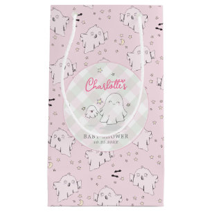 Schattigee Roze Moeder en Baby Ghost Baby shower Klein Cadeauzakje