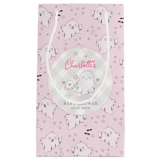 Schattigee Roze Moeder en Baby Ghost Baby shower Klein Cadeauzakje