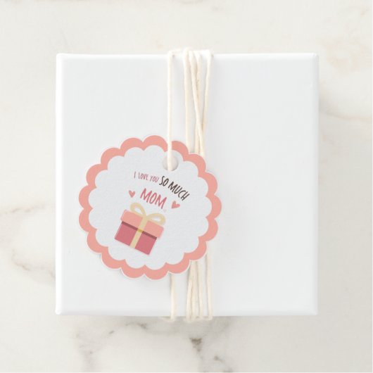 Schattigee Roze Moeder geschulpte Gift Label voor  (In situ)