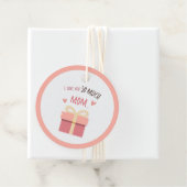 Schattigee Roze Moeder Gift Label voor Moederdag (In situ)