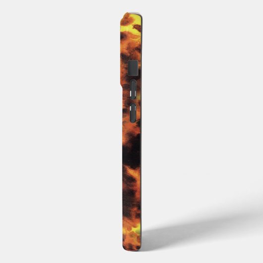 Schattigee Roze Monogrammed Tortoiseshell Case-Mate iPhone Case (Achterkant / Links)