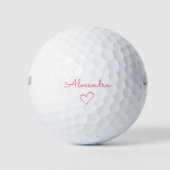 Schattigee Roze Naam Douane Golfballen (Voorkant)