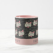 Schattigee roze Ohio liefde patroon Mok (Midden)