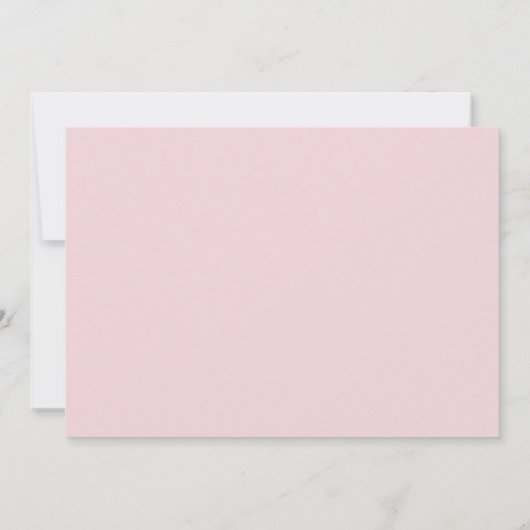 Schattigee Roze Olifant Green Gingham Baby shower Kaart (Achterkant)