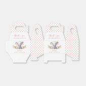 Schattigee Roze Olifant Kleine Pinda Baby Meisje D Bedankdoosjes (Uitgevouwen)