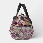 Schattigee roze paarse gouden zeemeerminschaal plunjezak (Rechts)